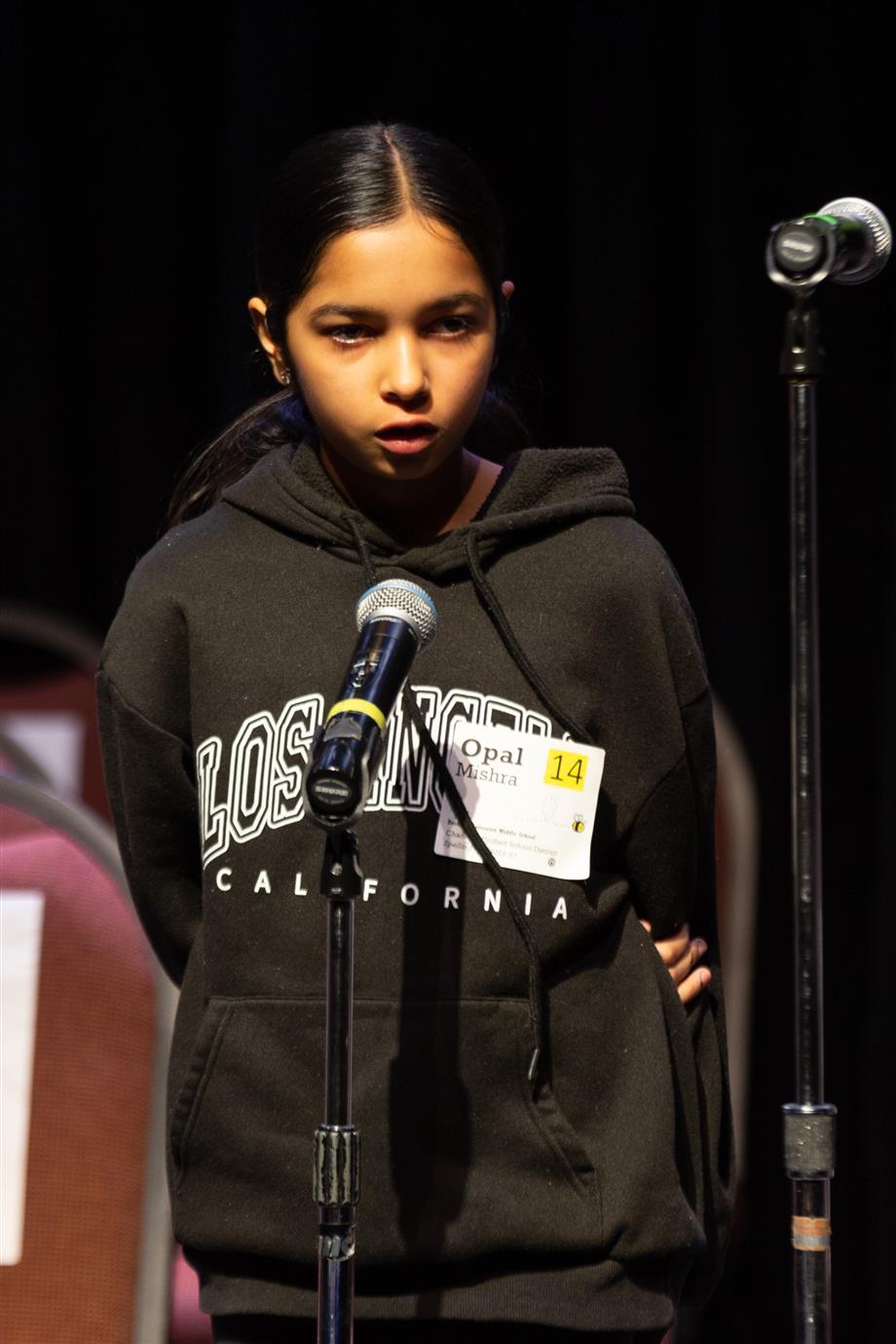 Chandler Unified Spelling Bee competitor